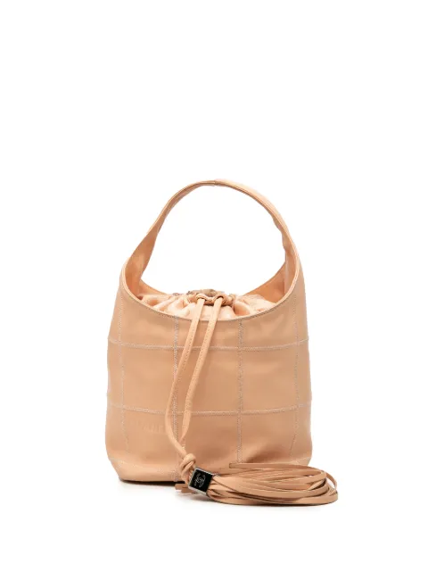 CHANEL Pre-Owned 2003-2004 Calfskin Square Stitch Tassel Hobo handbag Neutrals HKB4D72HP4IK2C8S