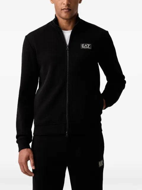 Ea7 Emporio Armani logo-patch zip-up tracksuit Black 7M002236AF21822