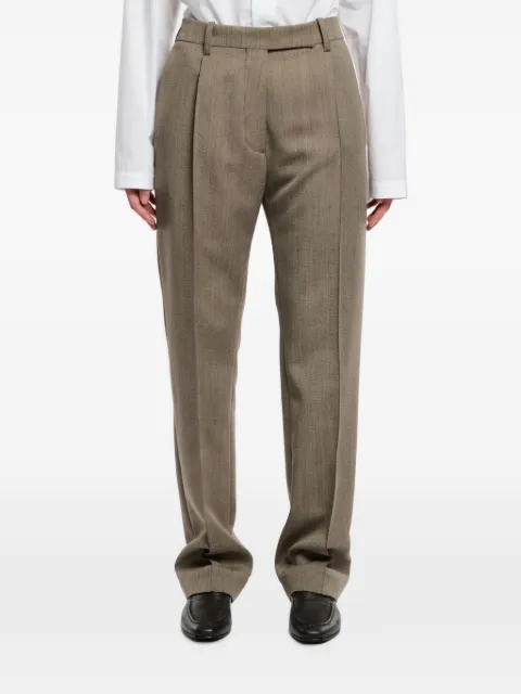 Studio Nicholson pin-tuck tailored trousers Neutrals QUARTESNW1842