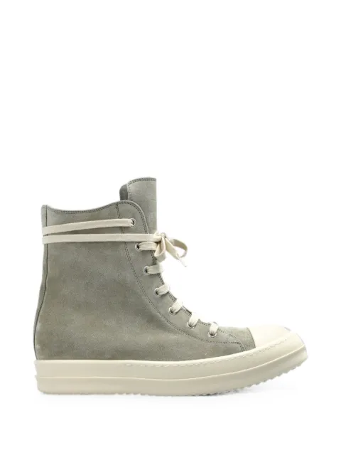 Rick Owens high-top suede sneakers Grey RP02F5890LVS