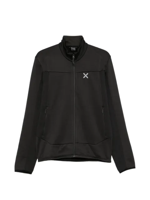 MONTURA logo-print zip-up sweatshirt Black MMAP83XPS002