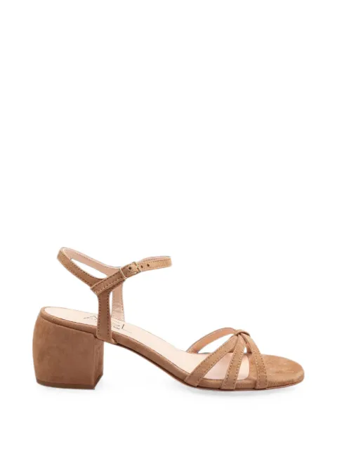 AGL Clio suede heeled sandals Brown D361001PCVELOU