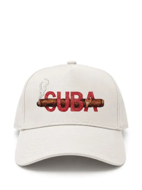 Melt graphic-print baseball cap Neutrals MSCAP5417