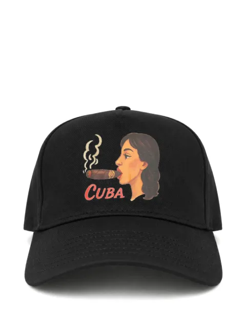 Melt graphic-print cap Black MSCAP5416