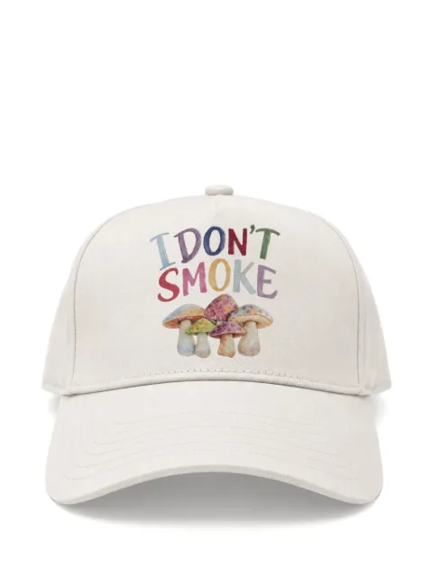 Melt graphic-print cotton baseball cap Neutrals MSCAP5414
