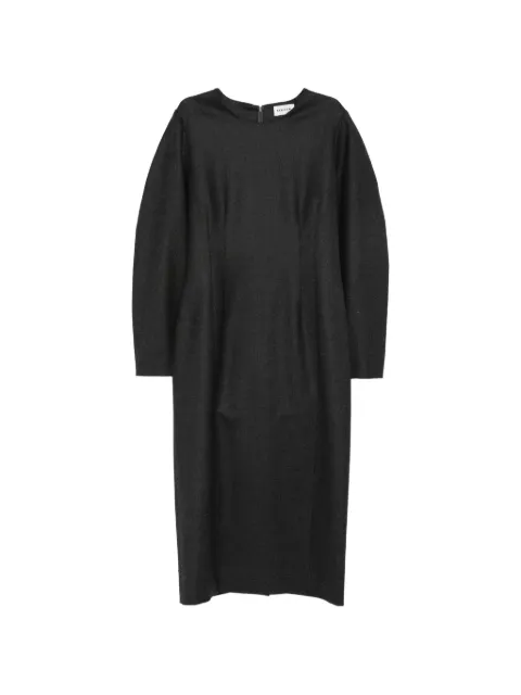 P.A.R.O.S.H. crew-neck long-sleeve midi dress Grey LUDYD726205