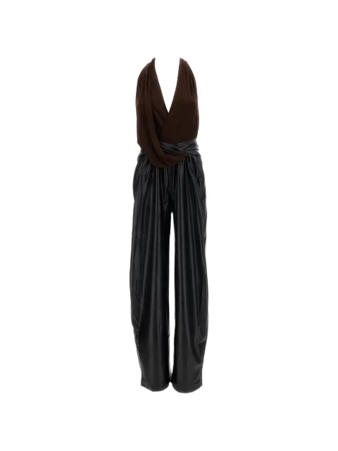 THE ANDAMANE Astral draped-waist jumpsuit Brown T200123ATJP199641