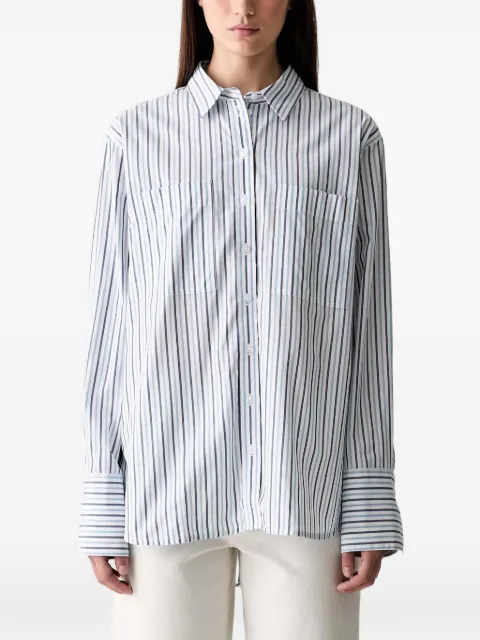 Barbour Fawley striped relaxed long-sleeved shirt White LSH1756