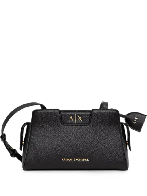 Armani Exchange logo-plaque shoulder bag Black XW002160AF26570