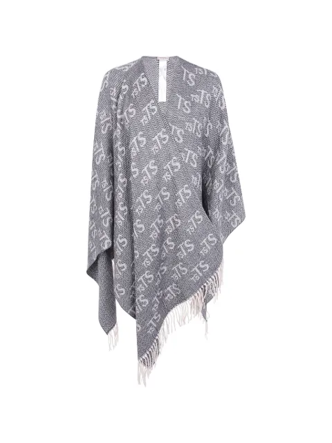 TWINSET jacquard chevron scarf Black 262TA4330