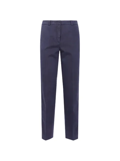 Peserico pressed-crease slim-fit trousers Blue A04793T302479
