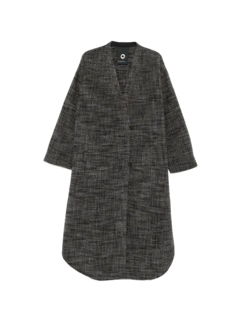 Giorgio Armani button-fastening V-neck coat Grey GW003531TE23042