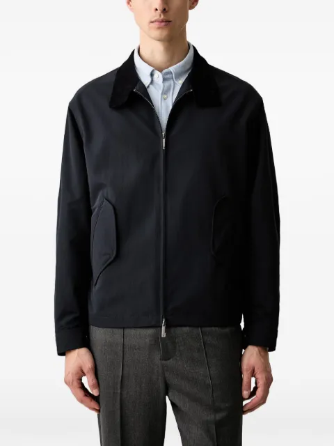 Emporio Armani blouson jacket with high collar and angled flap pockets Blue EM006737AF28010