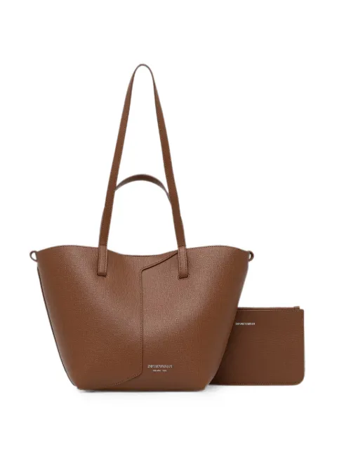 Emporio Armani logo-print tote bag Brown EW005753AF29459