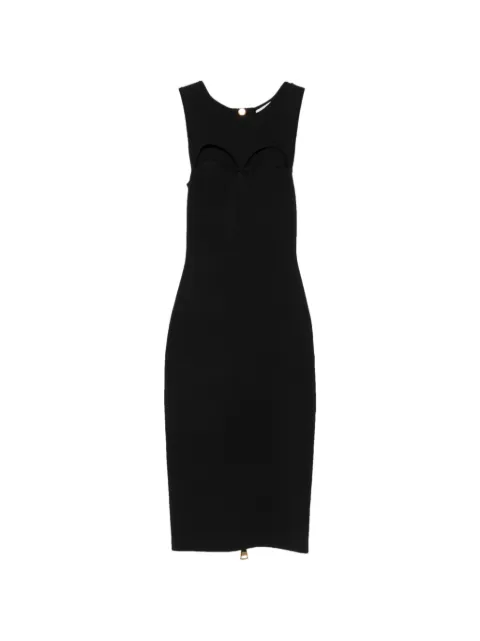 Elisabetta Franchi cut-out rear-zip dress Black AM05B66E2