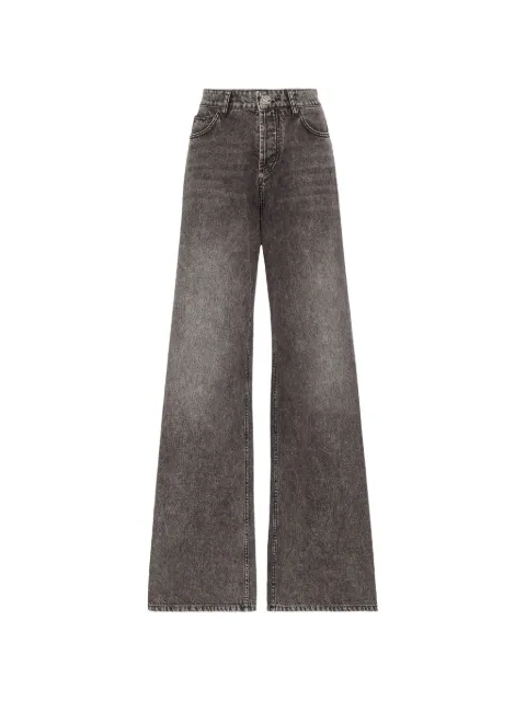Philipp Plein faded wide-leg jeans Grey FADCWDT2604PDE004N