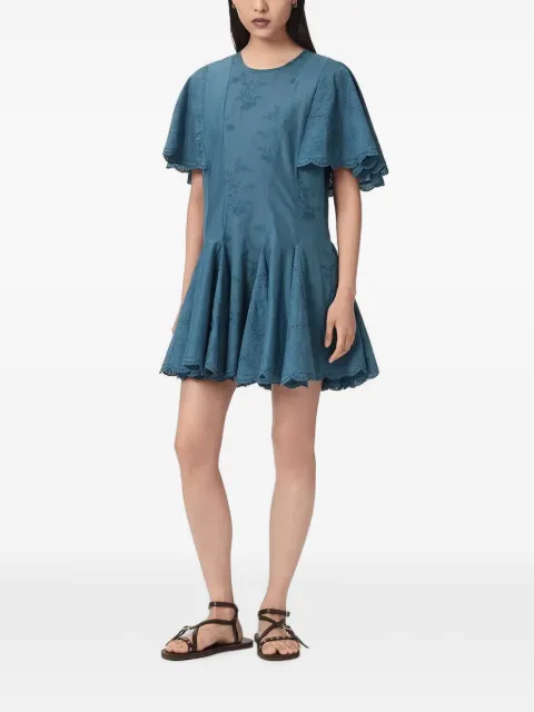AllSaints Corla slim-fit mini dress Blue W160DE