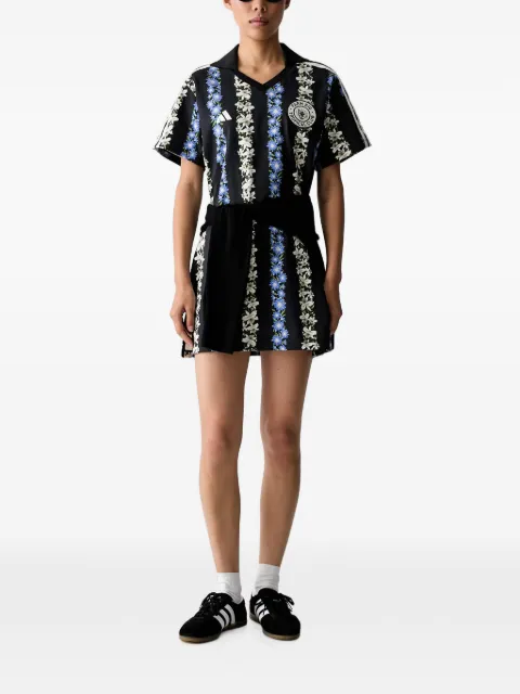 adidas MINI floral-print 3-Stripes dress Black KR0258