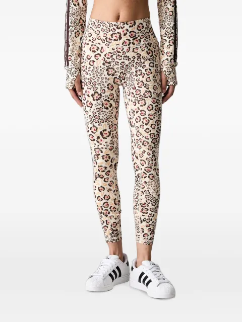 adidas x FARM Rio leopard-print leggings Neutrals KR0231