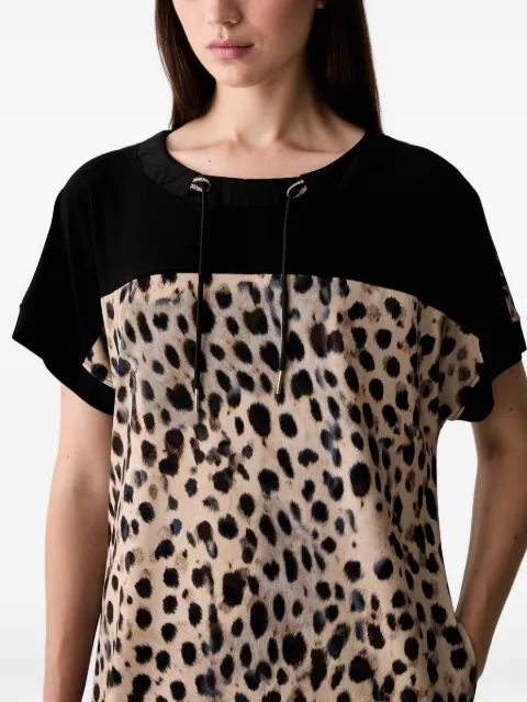 Joseph Ribkoff leopard-print panelled mini dress Neutrals 262610
