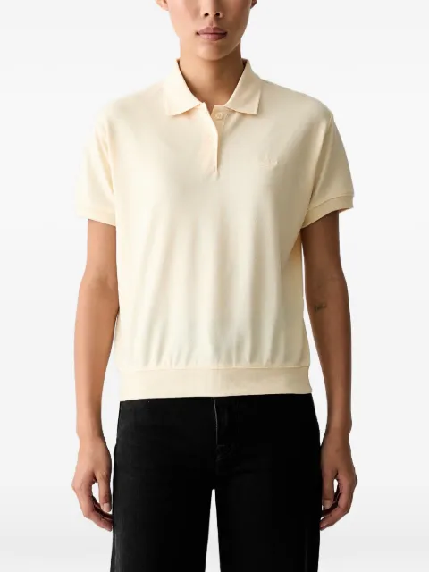adidas logo-embroidered piqué polo shirt Neutrals KT7991