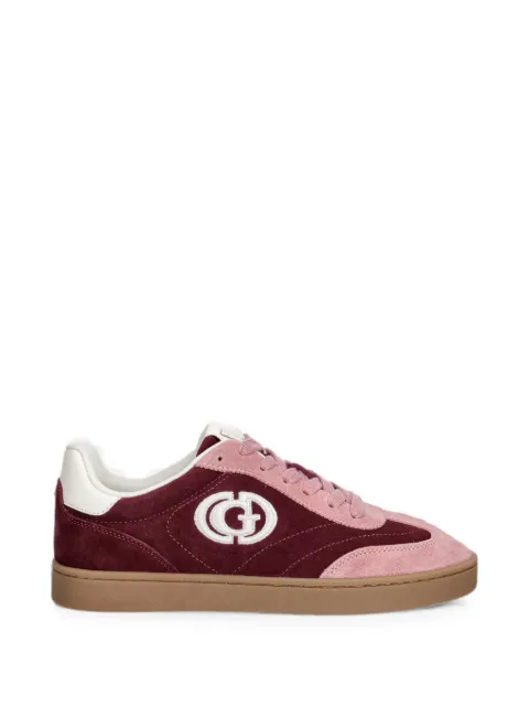 GUESS USA logo-embroidered panelled sneakers Pink FLTJACSUE12