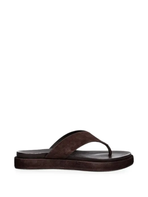 JONAK PARIS Wiwi suede platform sandals Brown 3800352