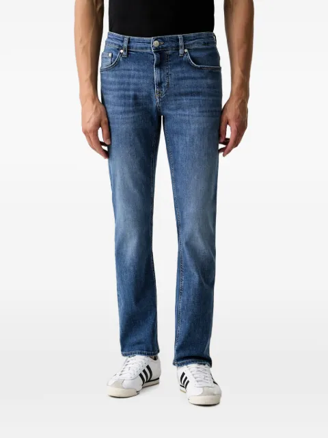 Joop! faded-effect logo-patch jeans Blue 30104819