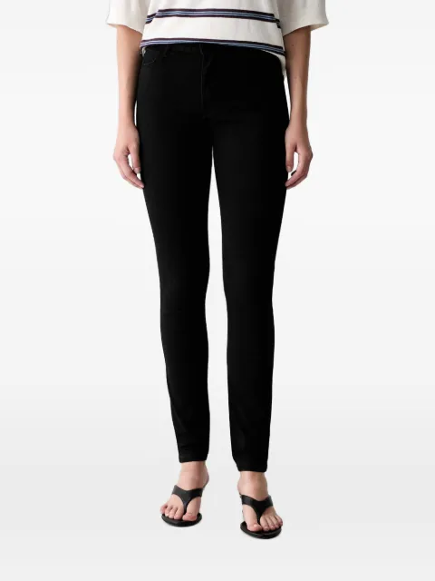 GUESS USA logo-patch jeans Black W6YA46D1540