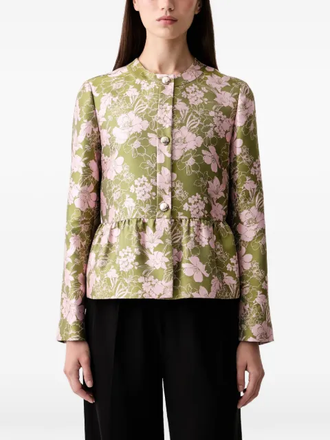 Joop! floral-print peplum top Green 30103457