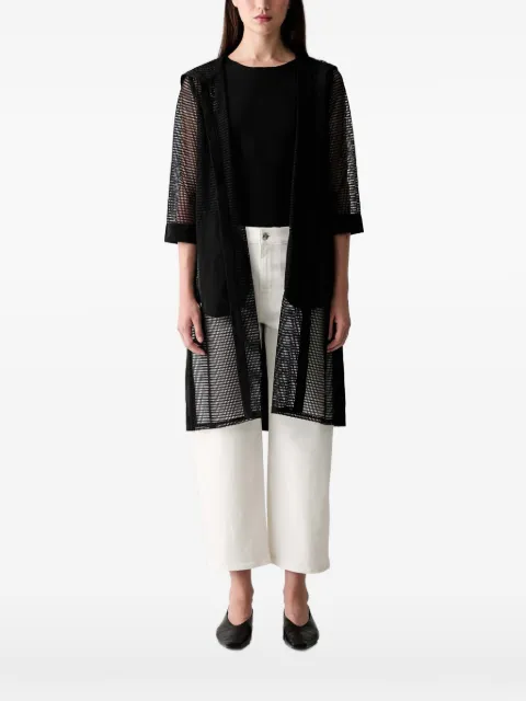 Joseph Ribkoff mesh-panelled jacket Black 261620