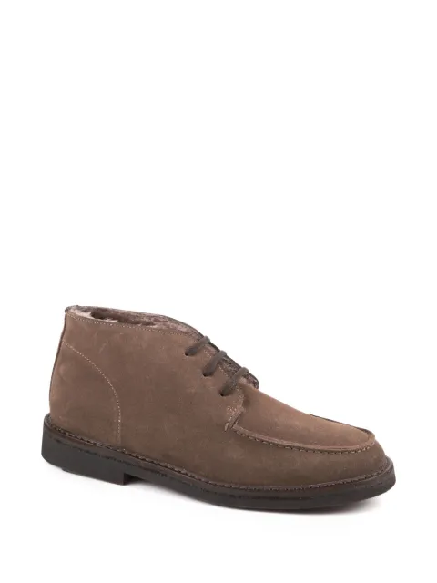 dirndl & bua shearling-lined moc-toe boots Brown 6758
