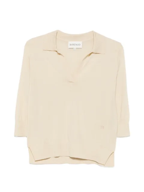 BOMPARD embroidered-logo t-shirt Neutrals MO4382