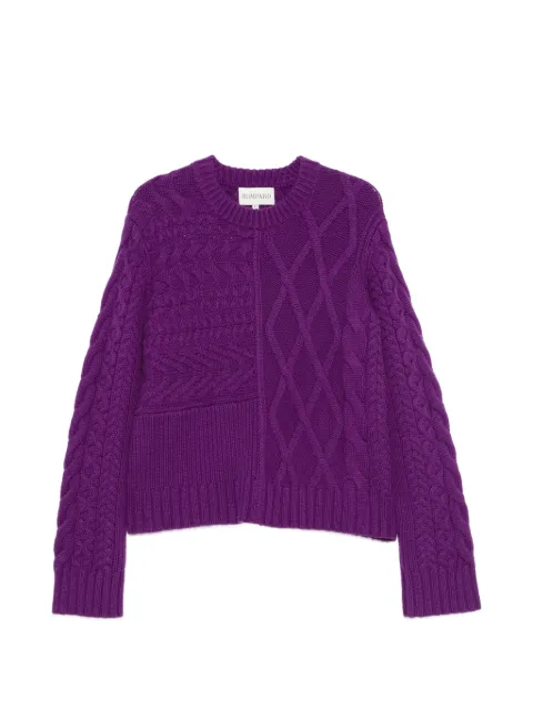 BOMPARD cable-knit sweater Purple MO4468