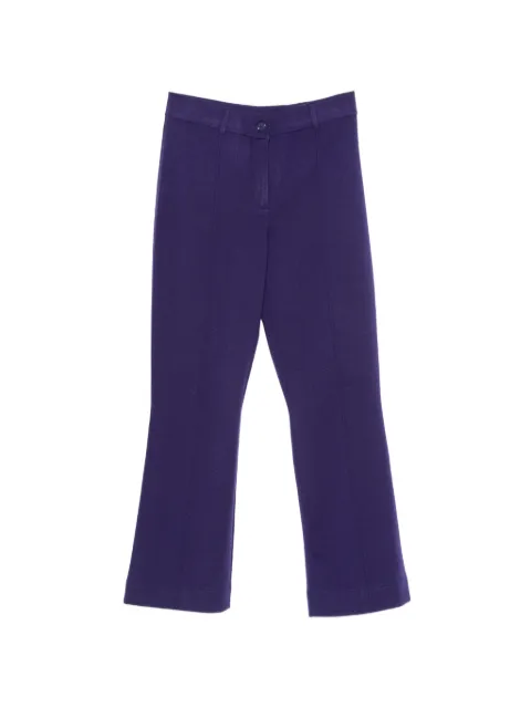BOMPARD knitted bootcut trousers Purple MO4423