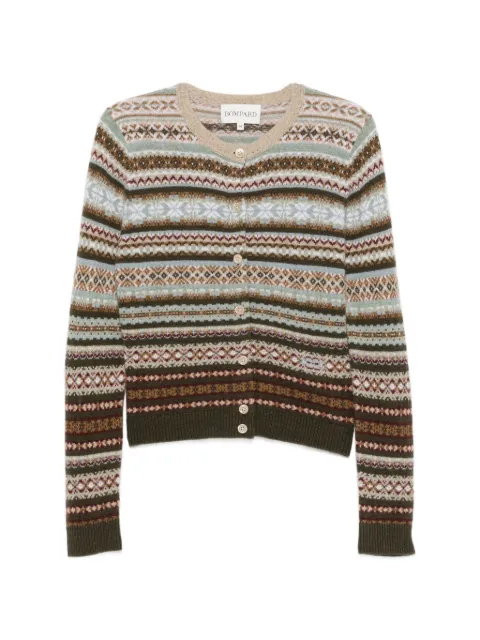 BOMPARD Fair Isle cashmere cardigan Brown MO4398
