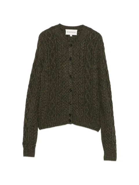 BOMPARD cable-knit cardigan Green MO4409