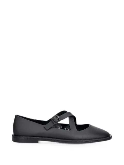 Melissa Ever cross-strap buckle-fastening ballet flats Black 37797
