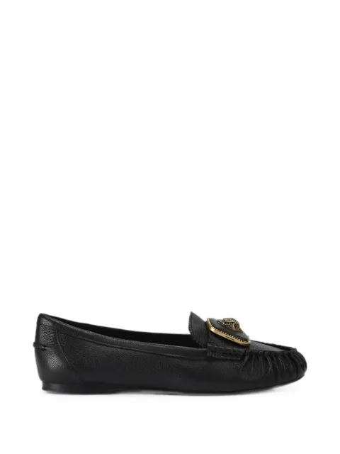 Kurt Geiger London Eagle-plaque leather loafers Black 5596300109