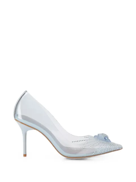 Kurt Geiger London crystal-embellished Eagle pumps White 5798883979