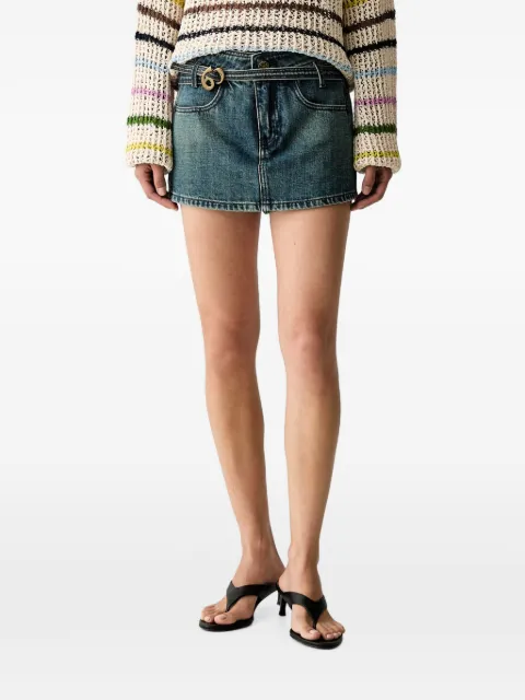 Miss Sixty belted denim shorts Blue 6M2JJ41100
