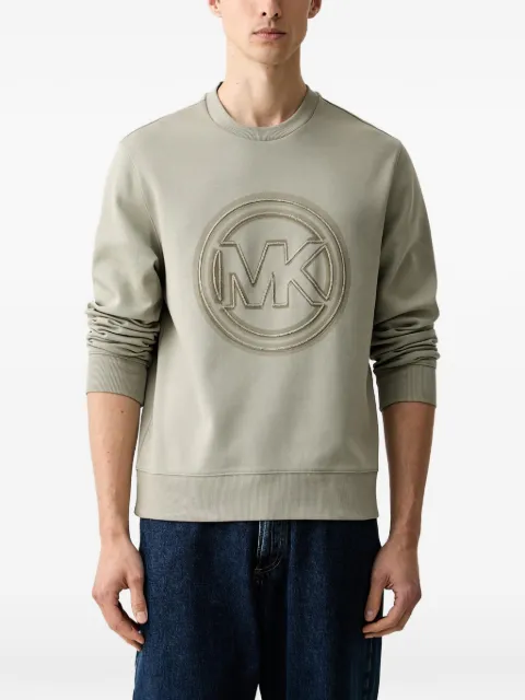 Michael Kors logo-patch sweater Grey CT653715MF