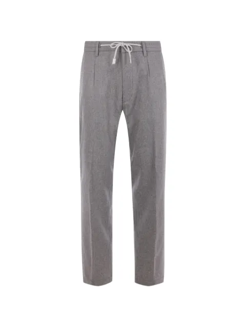Eleventy drawstring-waist melange trousers Grey N75PANB21TES0H02714