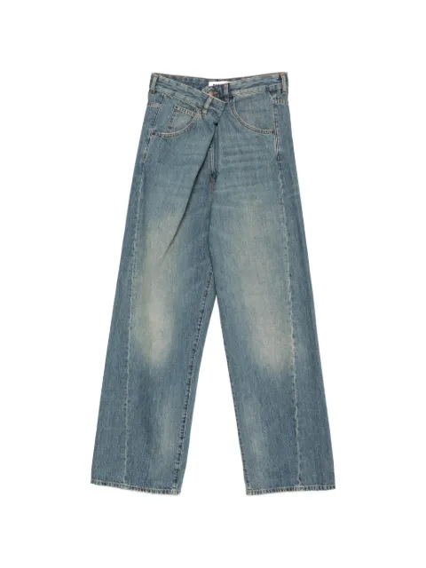 DARKPARK asymmetric-waist jeans Blue WTR19DBL20
