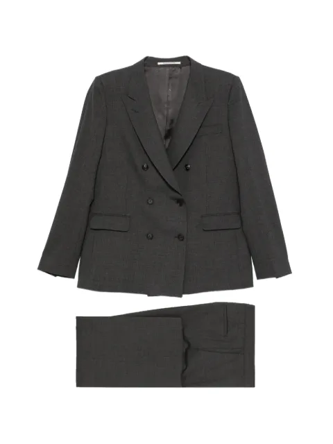 Tagliatore double-breasted peak-lapels suit Grey TPARIGI10BAD190045