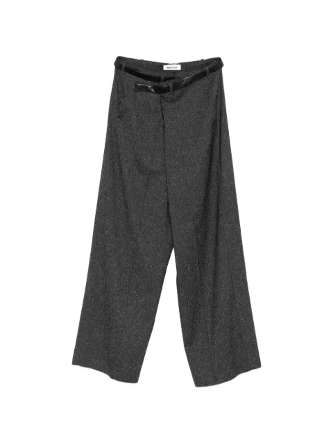 DARKPARK belted tailored trousers Grey WTR105FAC186