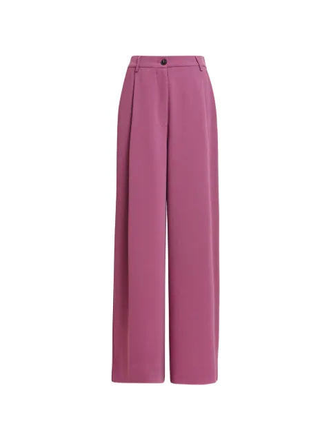 Essentiel Antwerp Kelsea pleated-detailing wide-leg trousers Purple KELSEA