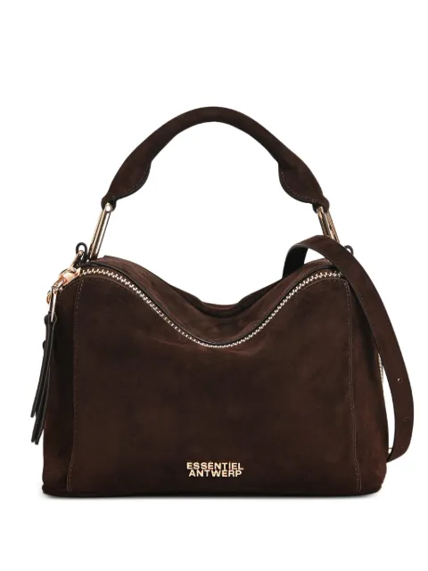 Essentiel Antwerp Karin suede tote bag Brown KARINCG09