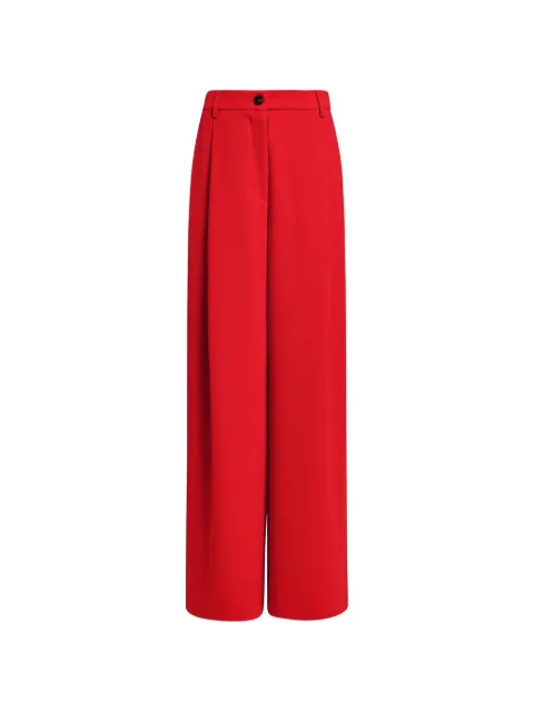 Essentiel Antwerp Kelsea pleated wide-leg trousers Red KELSEA