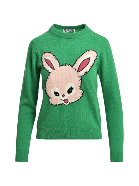 Essentiel Antwerp rabbit intarsia-motif sweater Green KAPITAL